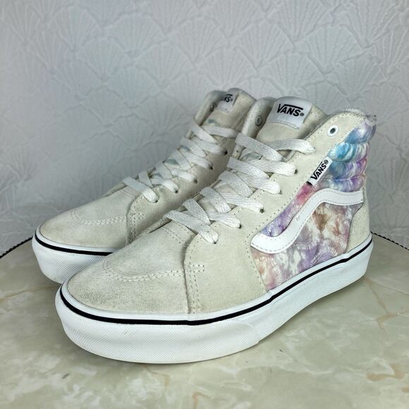 Vans Filmore High Top Platform Sneakers 6.5 Heart Tie Dye Streetwear Retro Shoes - Picture 5 of 11